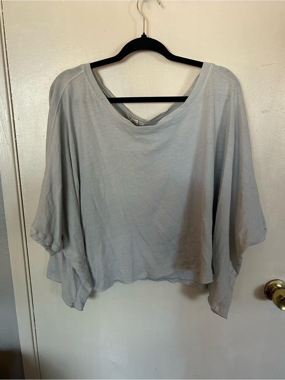 torrid Light Gray Relaxed Scoop Crop Top